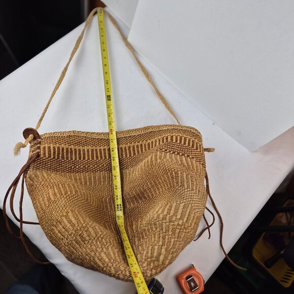 Vintage Handwoven Sisal Tote Market Bag from Kenya  Large - Picture 13 of 15
